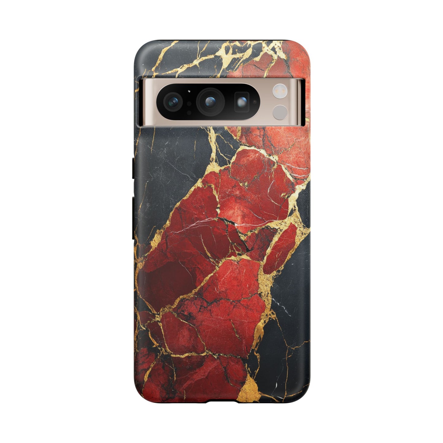 Red Black and Gold Marble