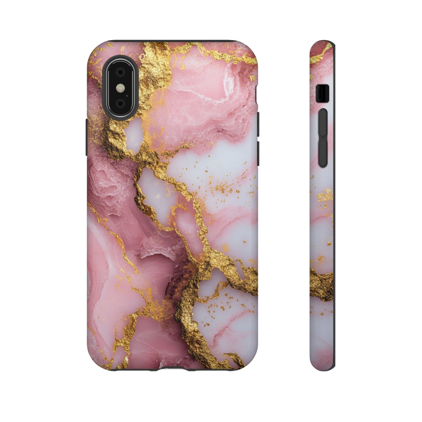 Pink and Gold Marble