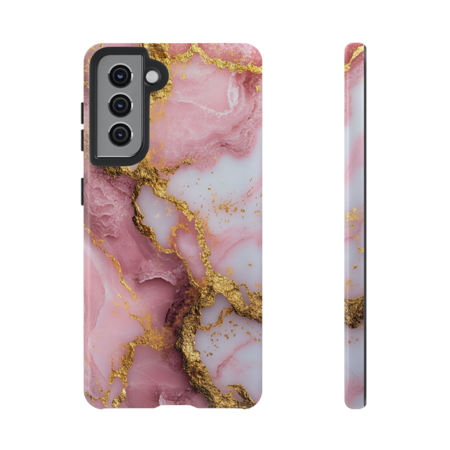 Pink and Gold Marble