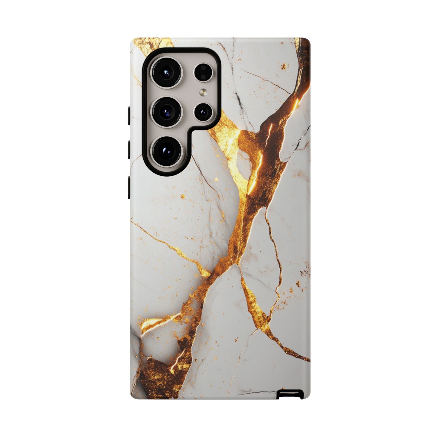 White and Gold Marble