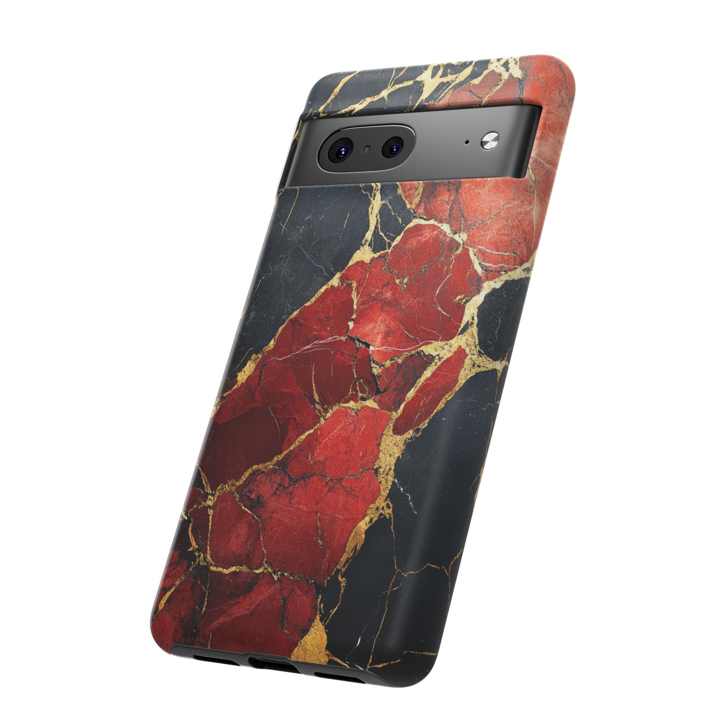 Red Black and Gold Marble