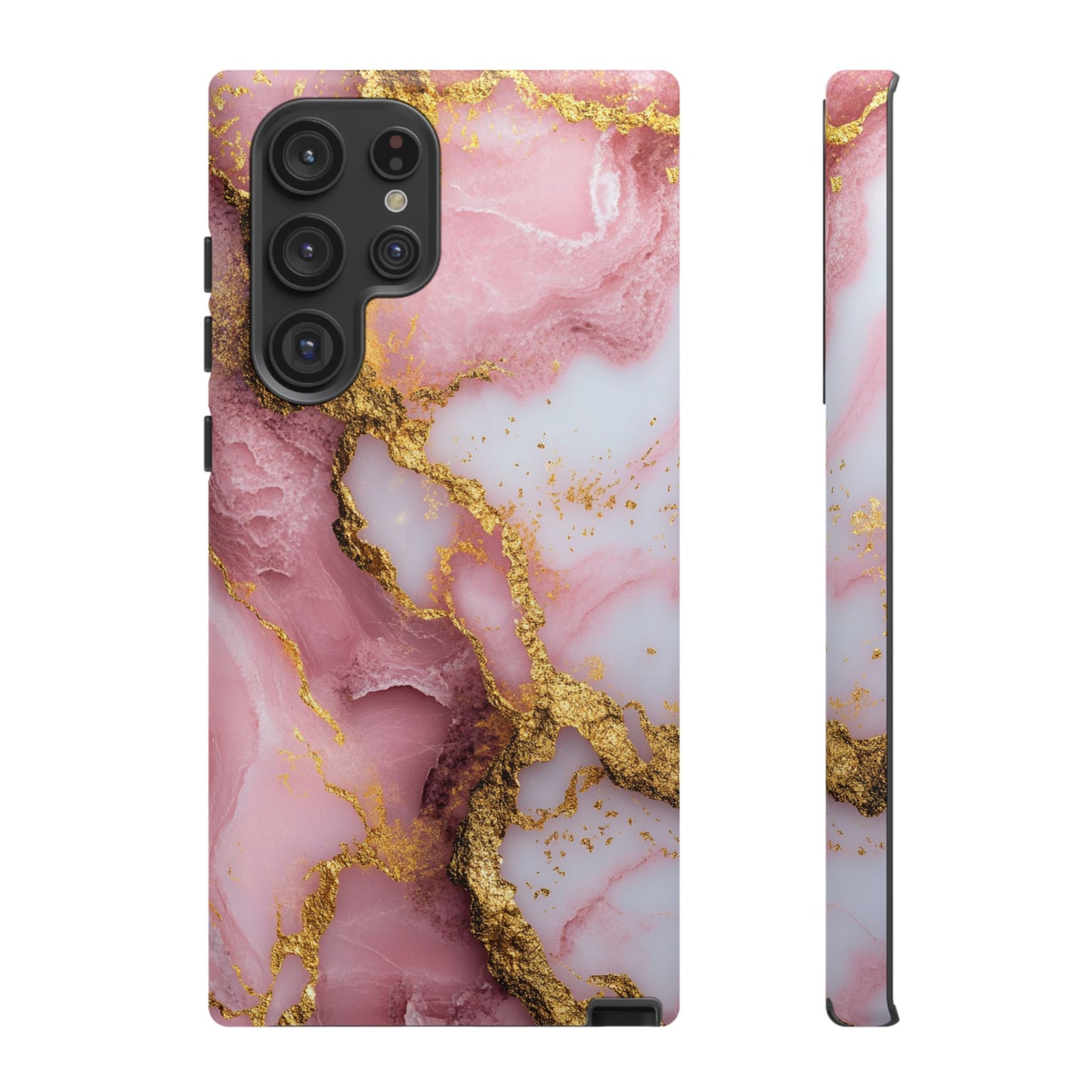 Pink and Gold Marble