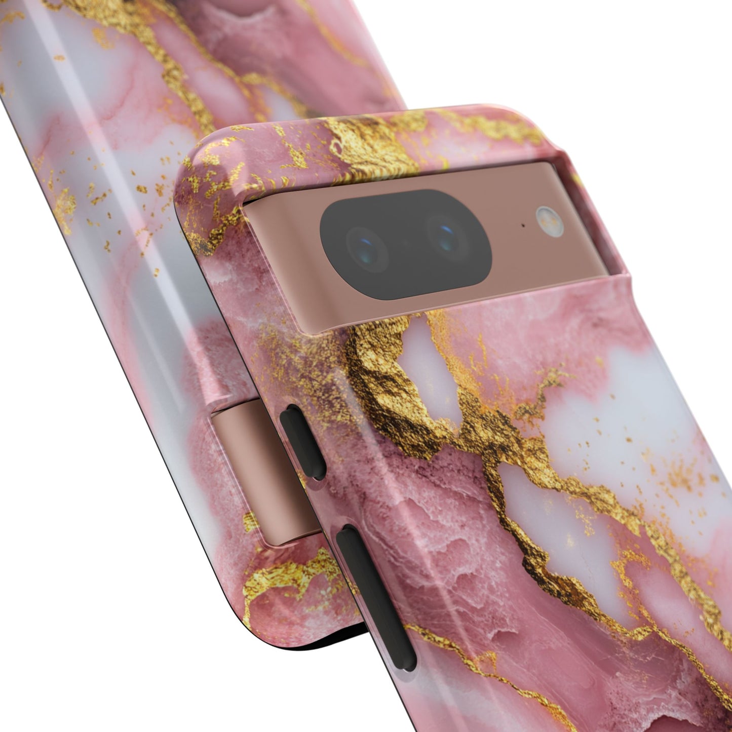 Pink and Gold Marble