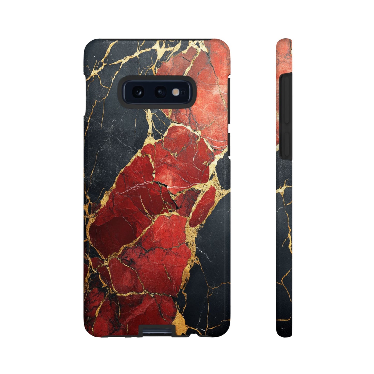 Red Black and Gold Marble