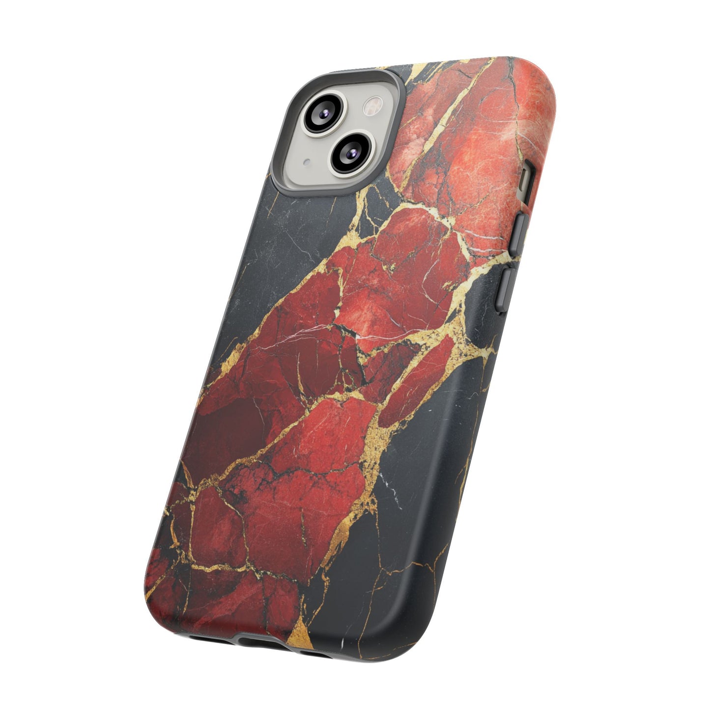 Red Black and Gold Marble