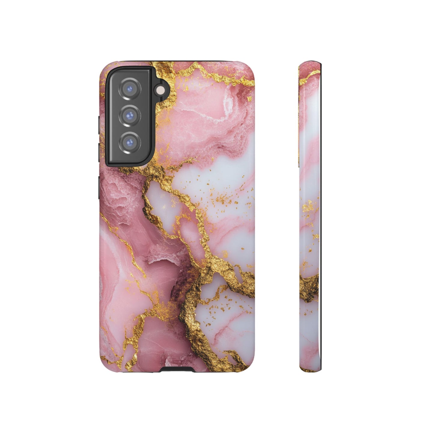 Pink and Gold Marble