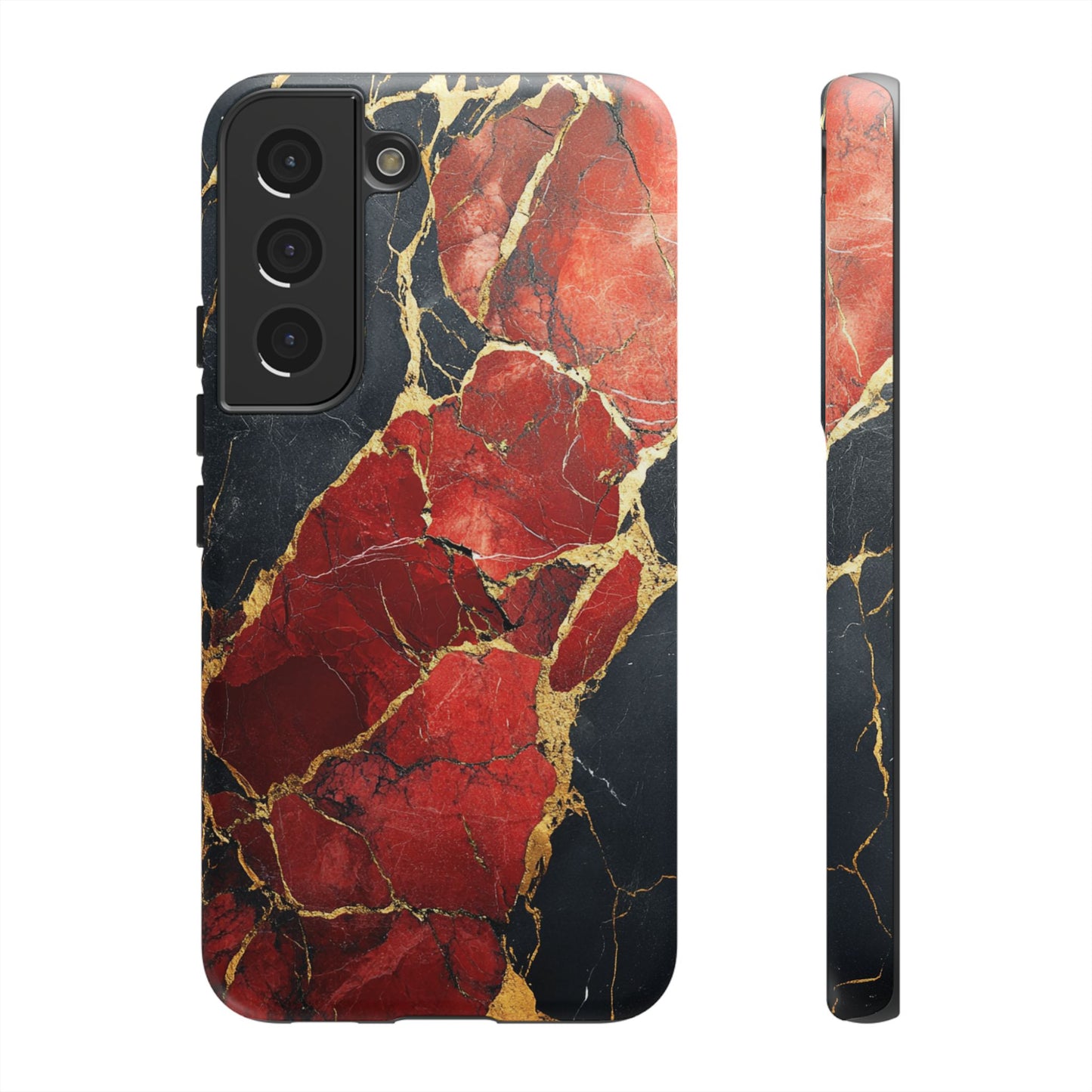 Red Black and Gold Marble