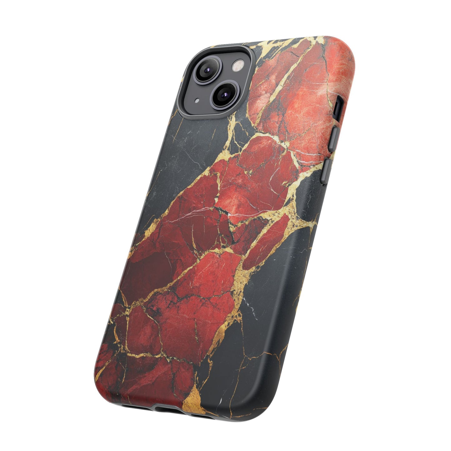 Red Black and Gold Marble