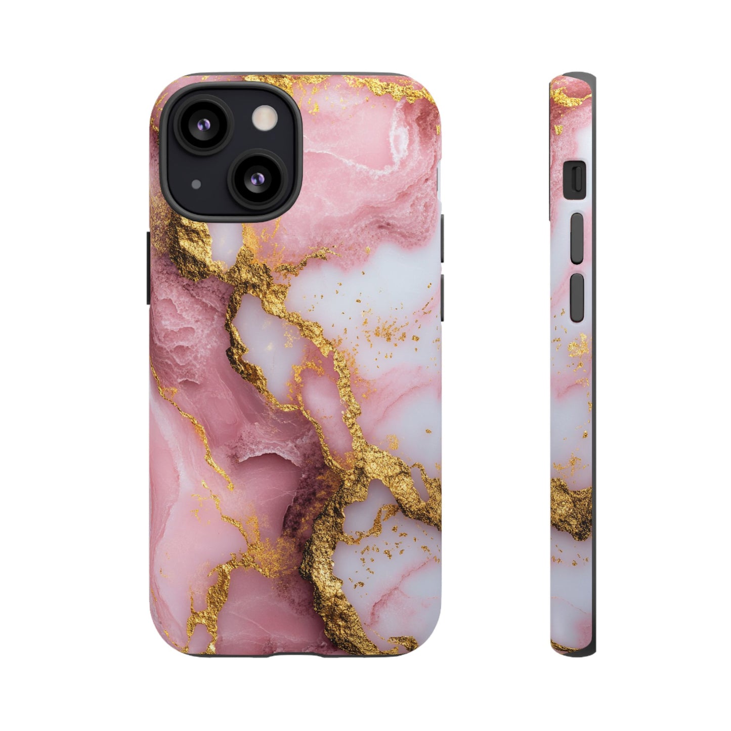 Pink and Gold Marble