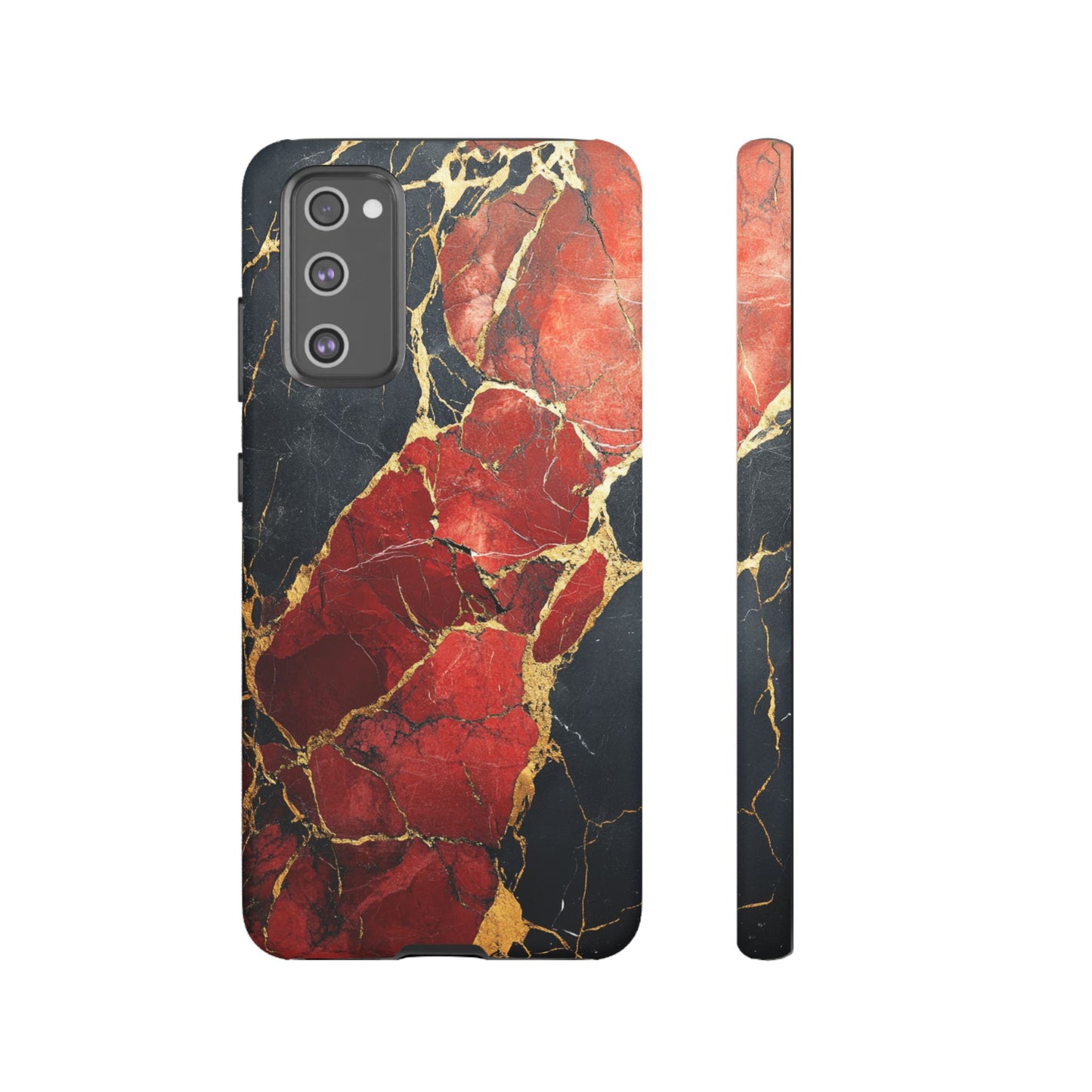 Red Black and Gold Marble