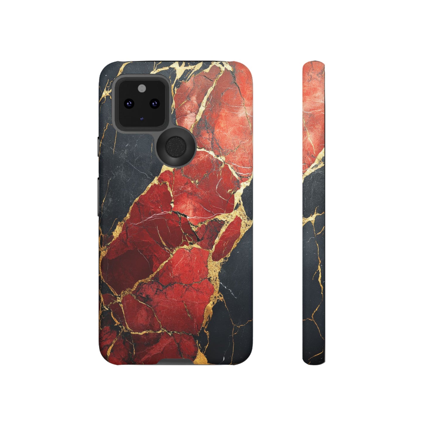 Red Black and Gold Marble