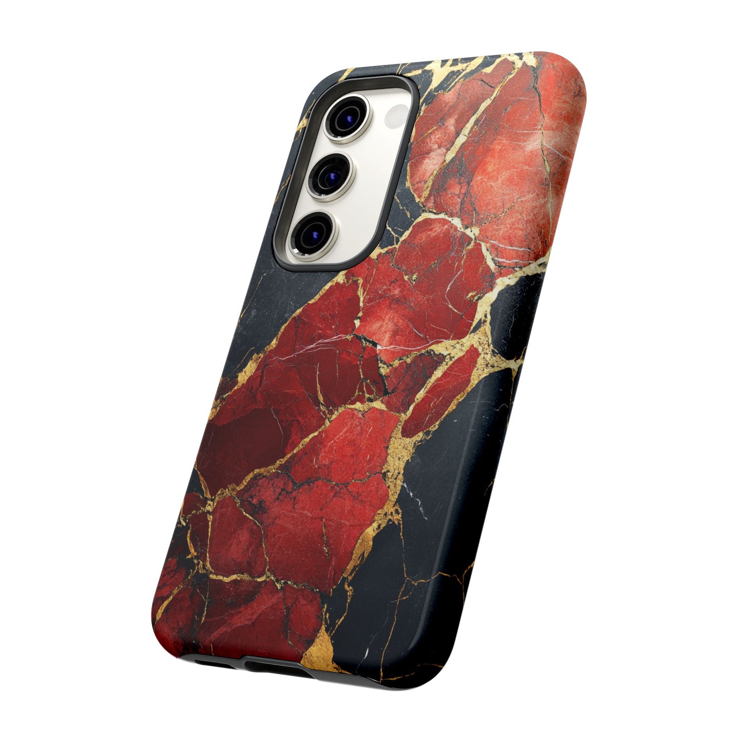 Red Black and Gold Marble