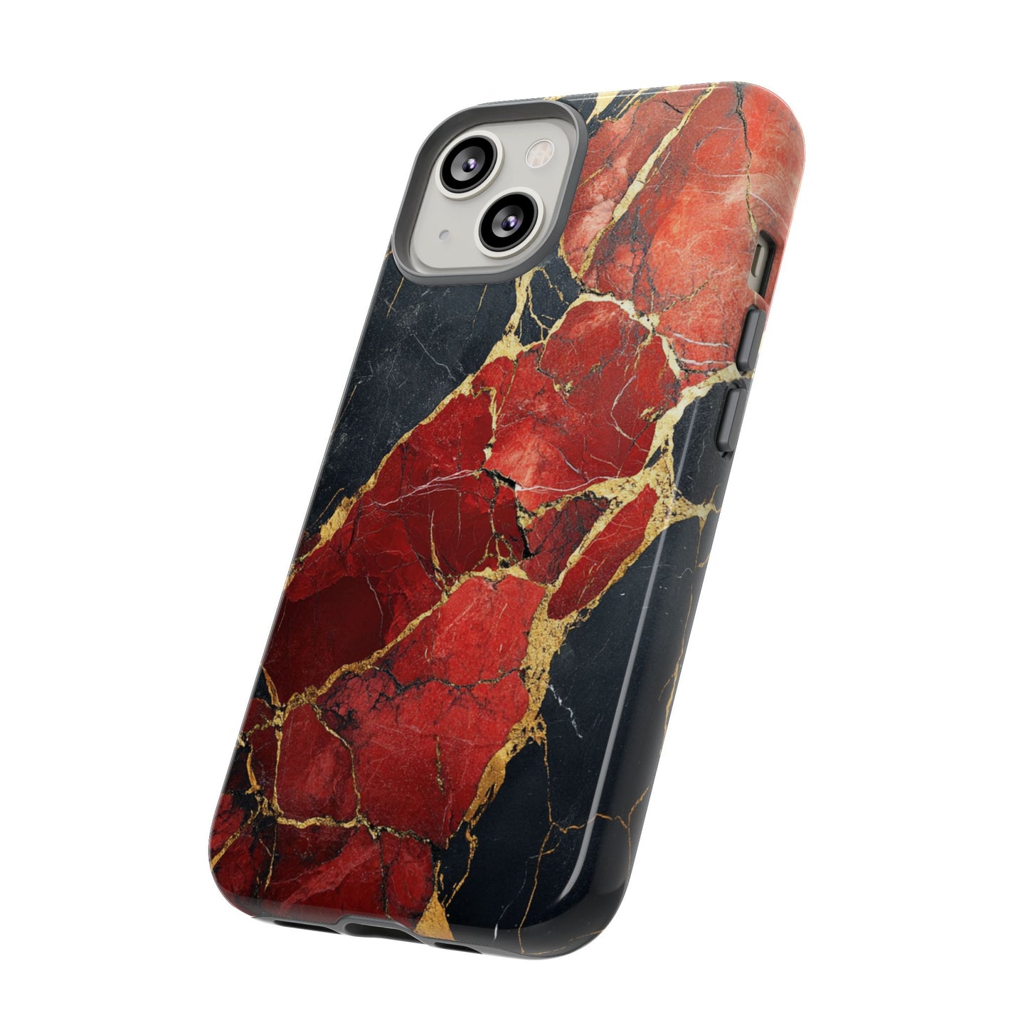 Red Black and Gold Marble