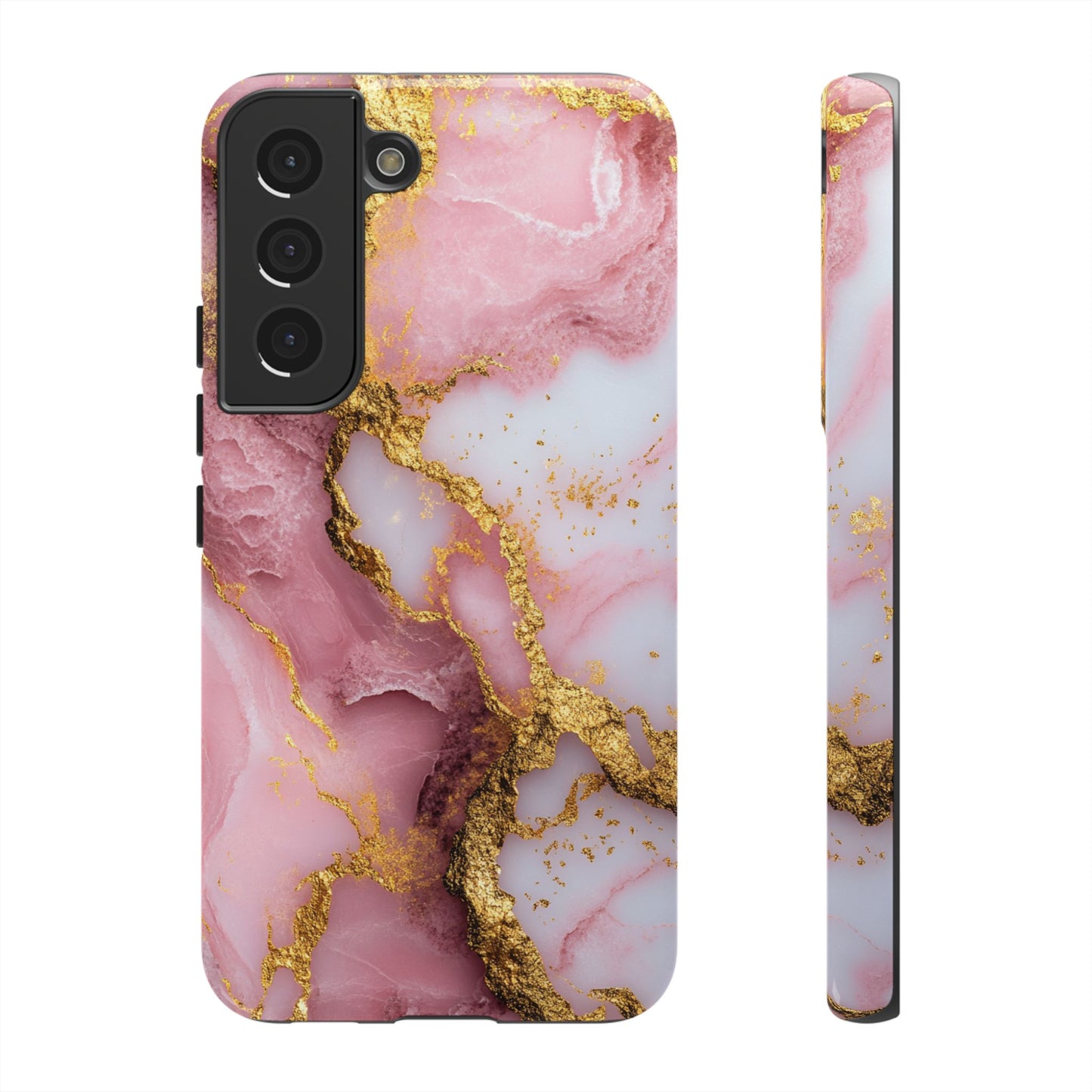 Pink and Gold Marble