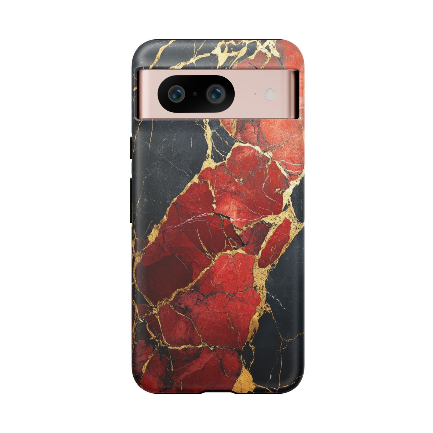 Red Black and Gold Marble