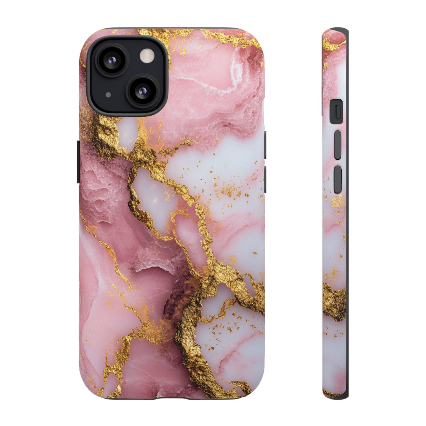 Pink and Gold Marble