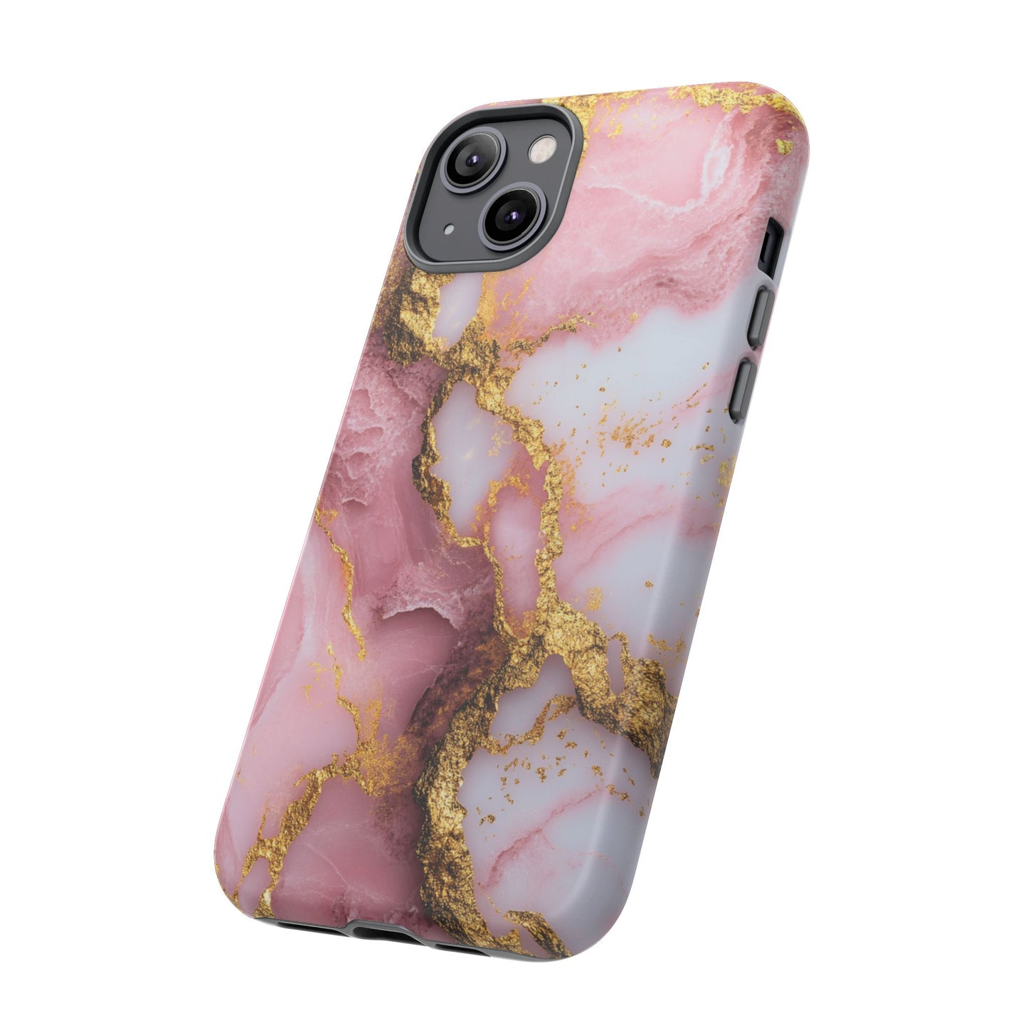 Pink and Gold Marble