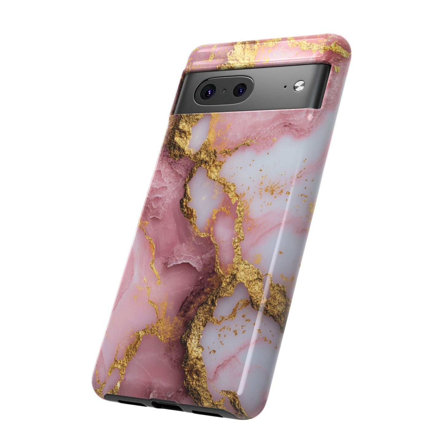 Pink and Gold Marble