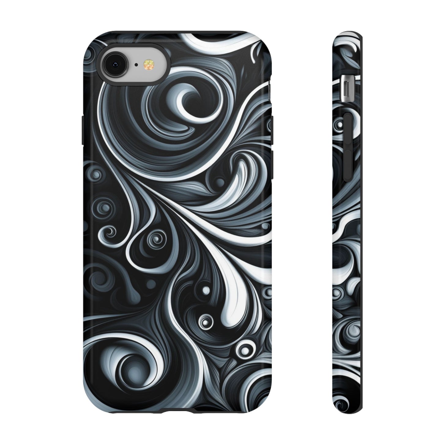 Black and White Swirls