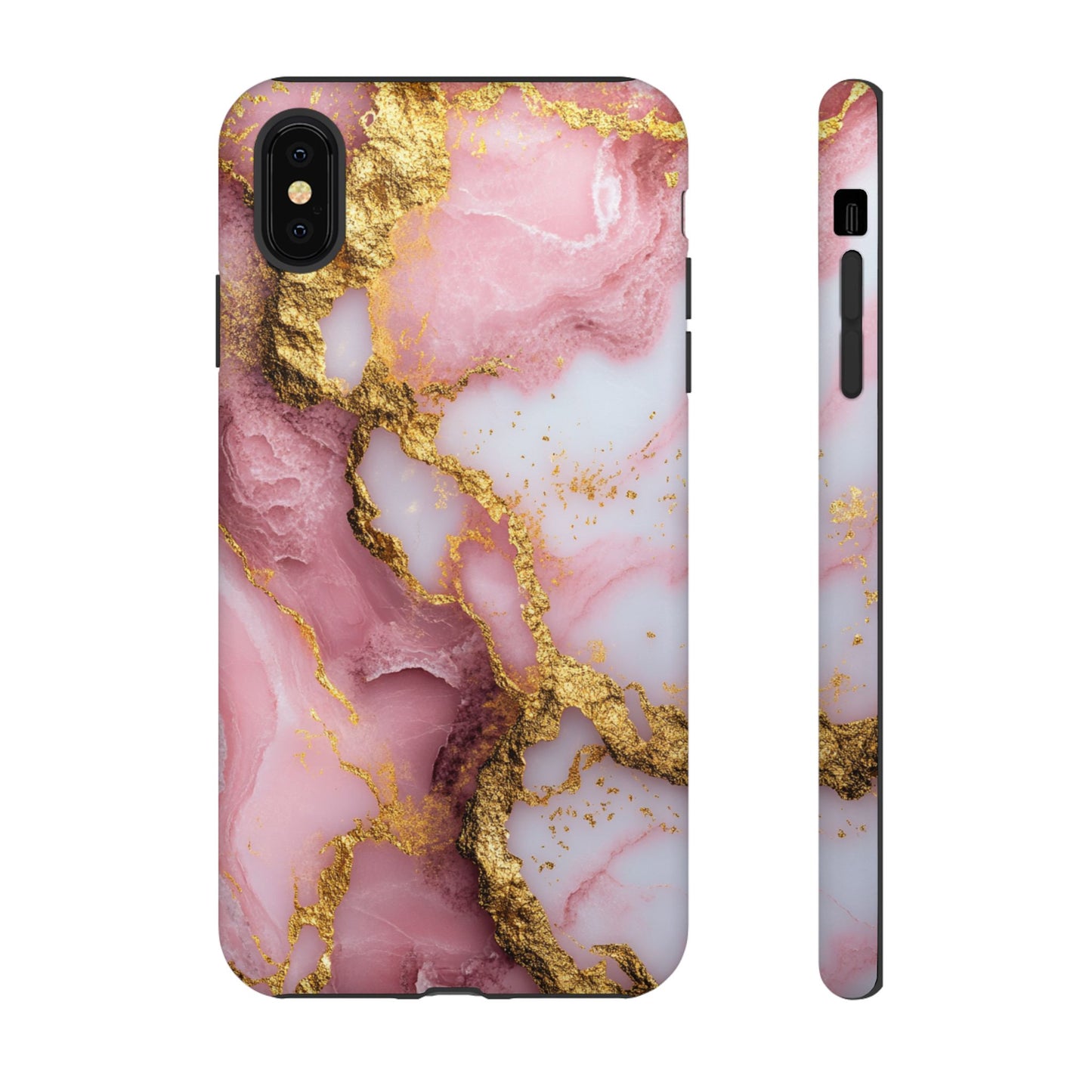 Pink and Gold Marble