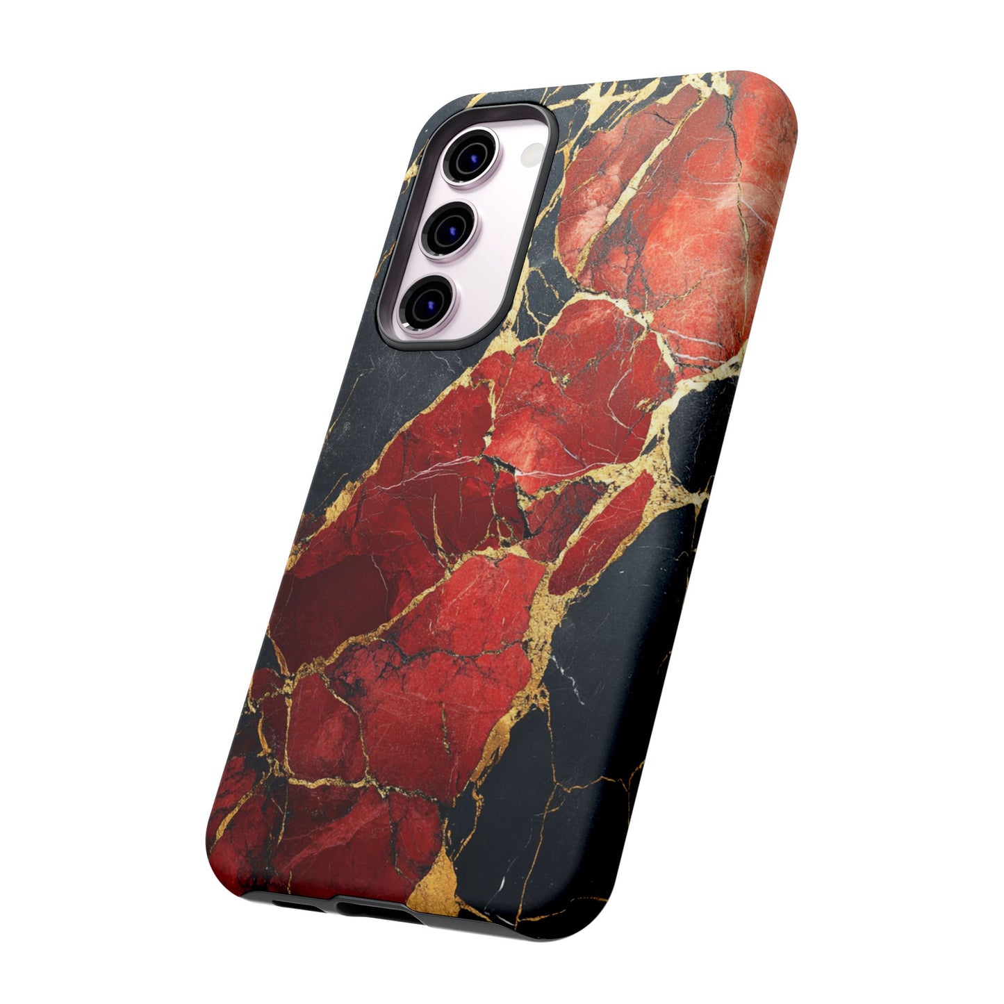 Red Black and Gold Marble