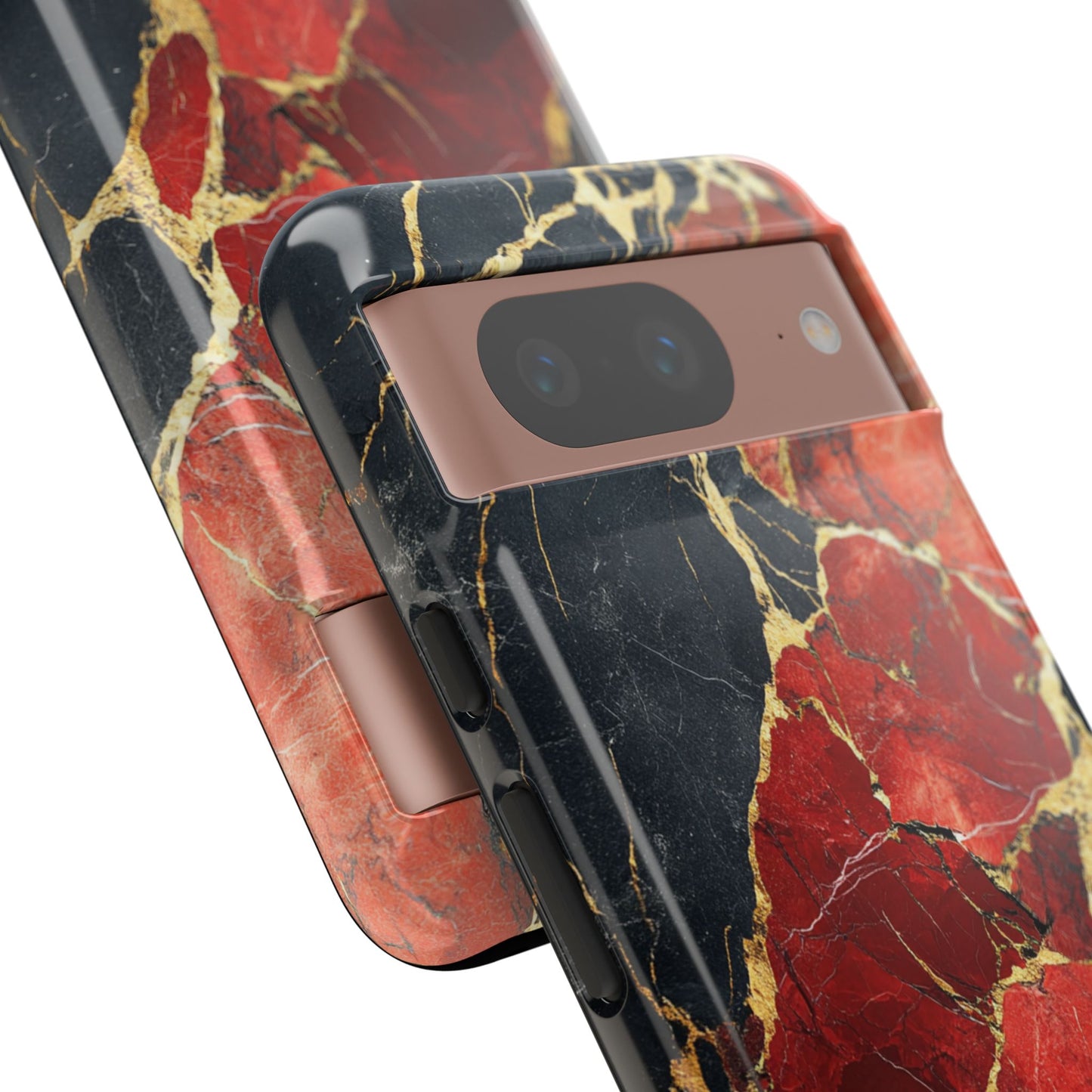 Red Black and Gold Marble