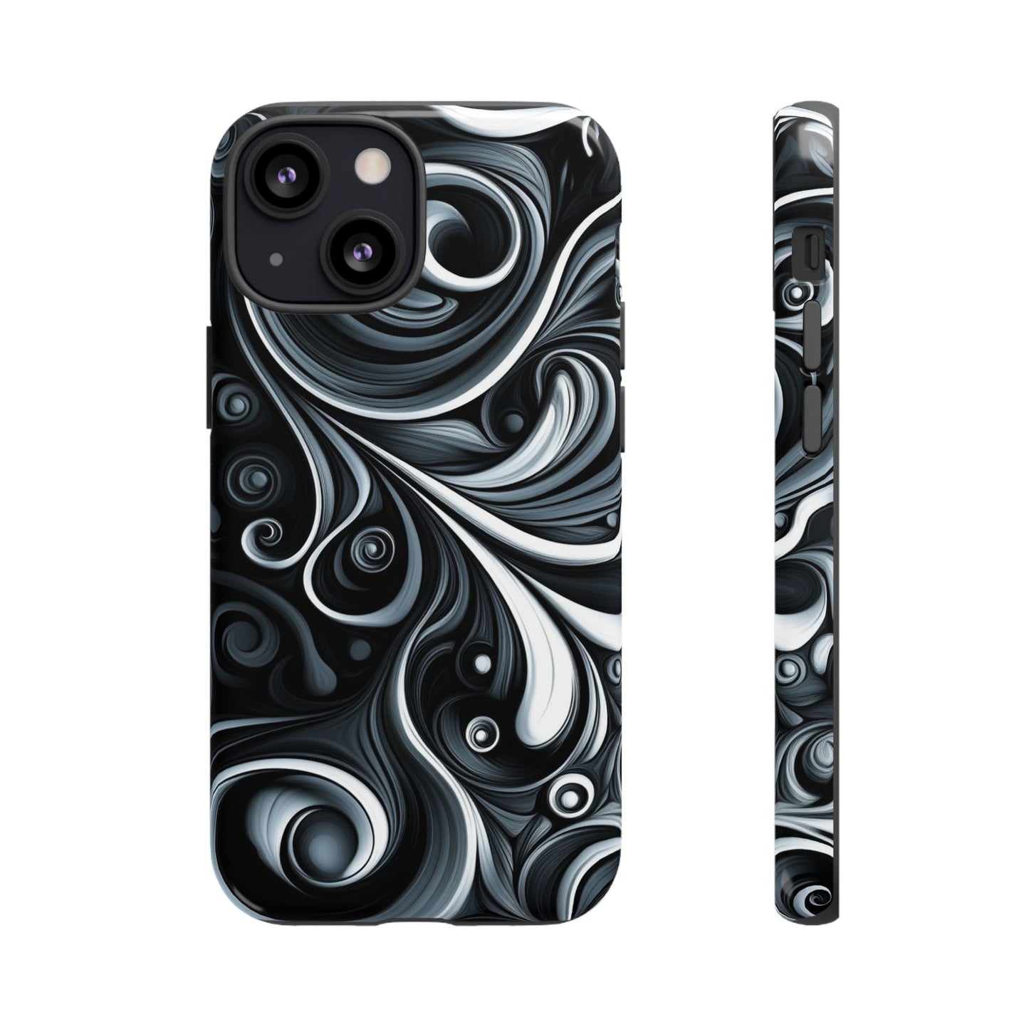 Black and White Swirls