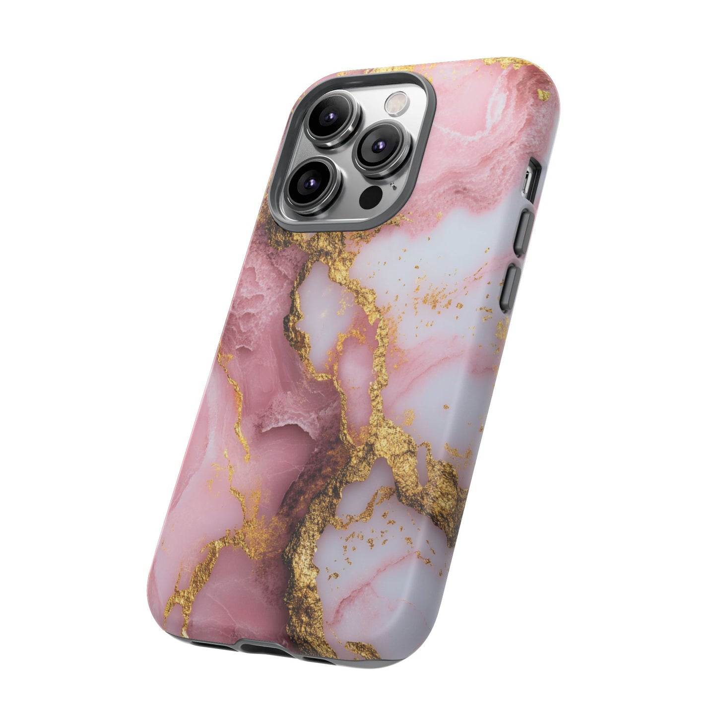 Pink and Gold Marble