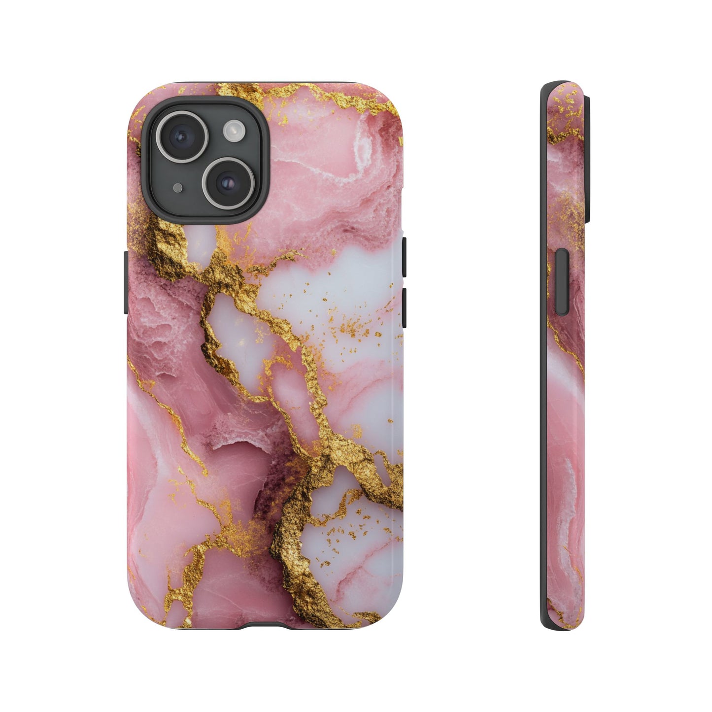 Pink and Gold Marble