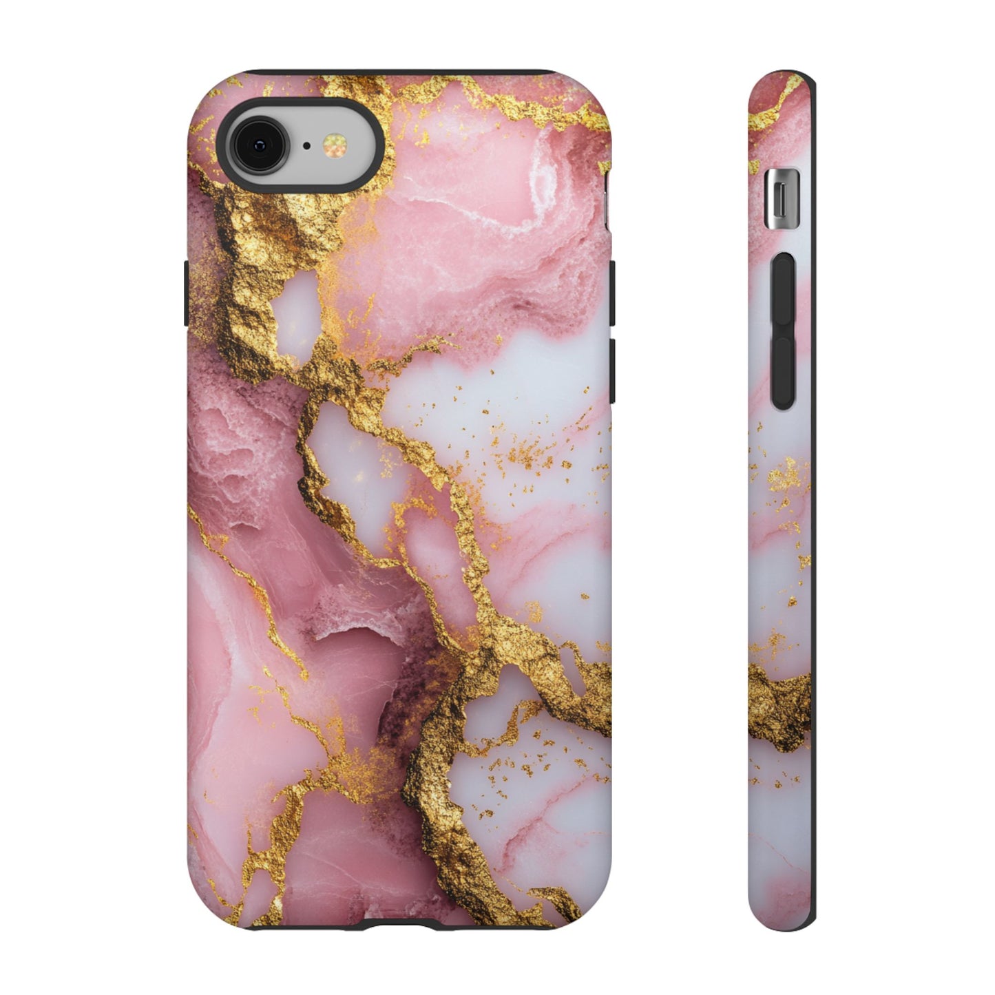 Pink and Gold Marble