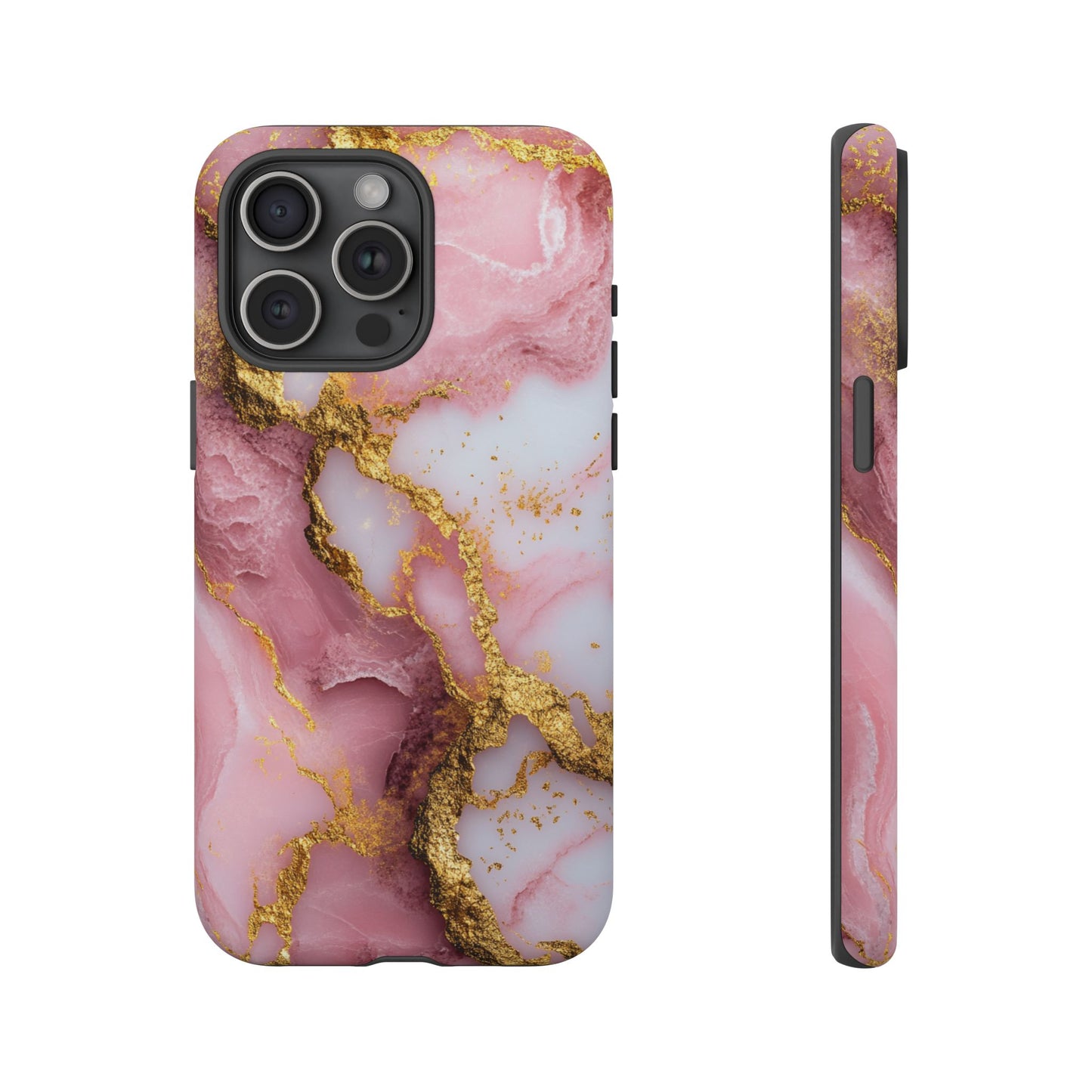 Pink and Gold Marble