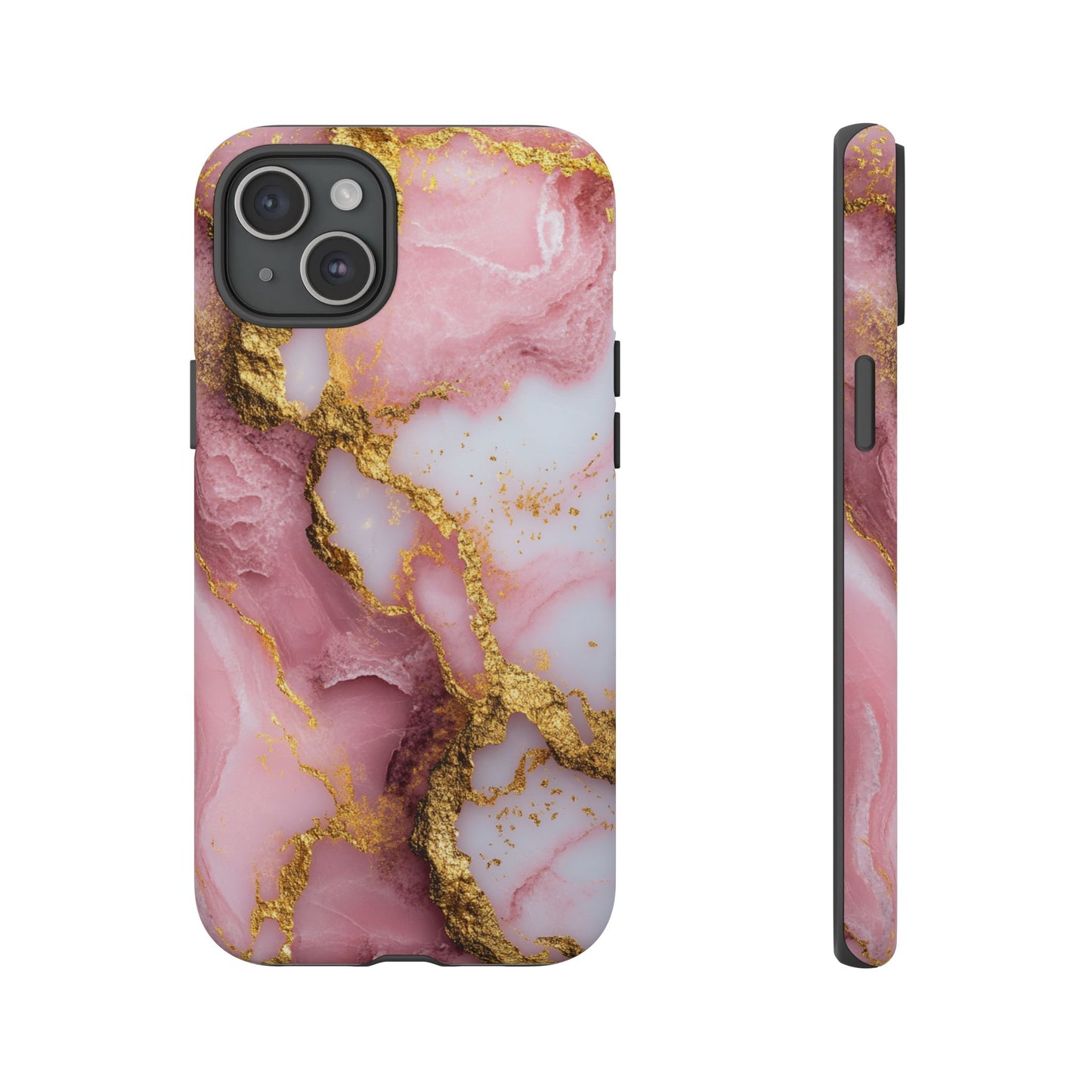 Pink and Gold Marble