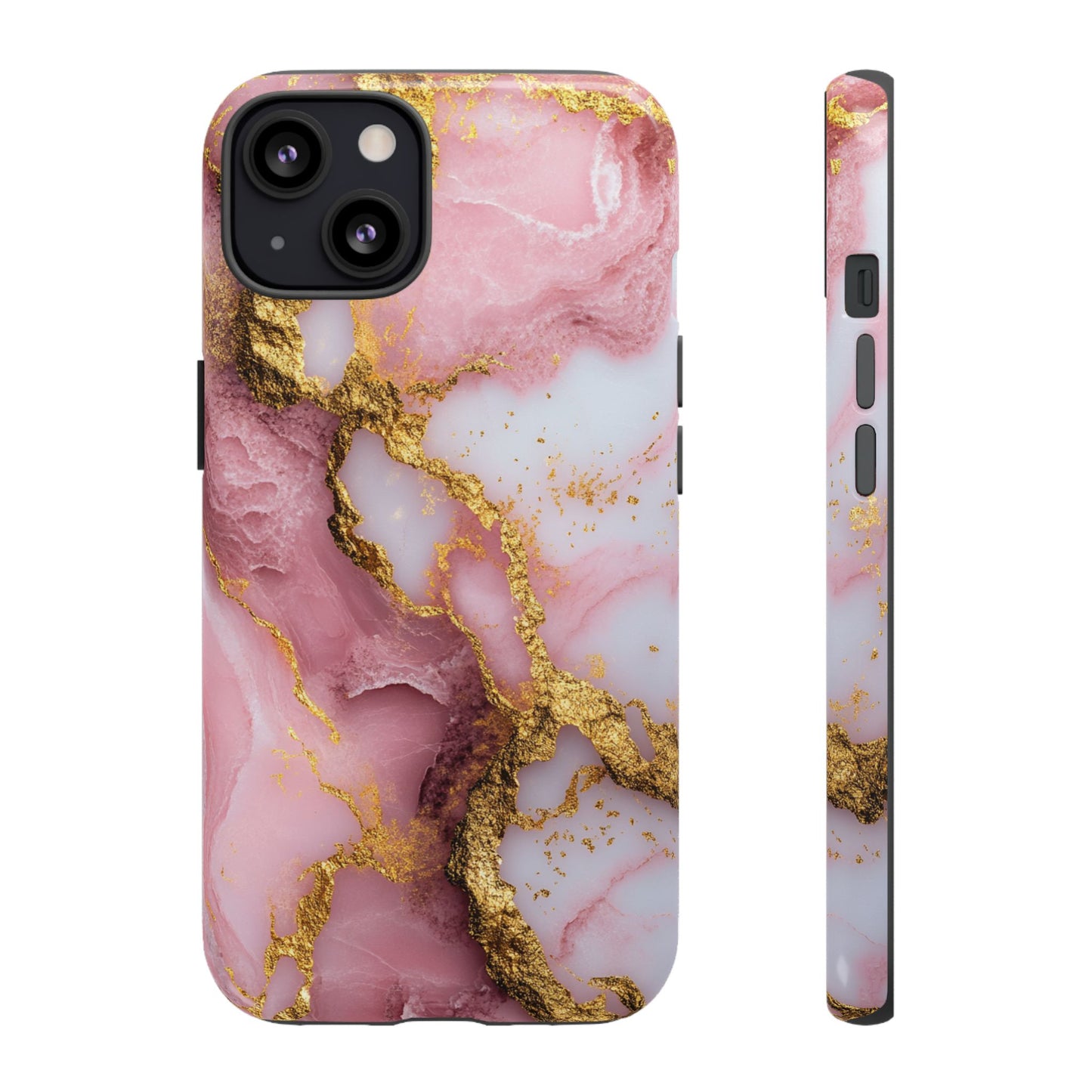 Pink and Gold Marble