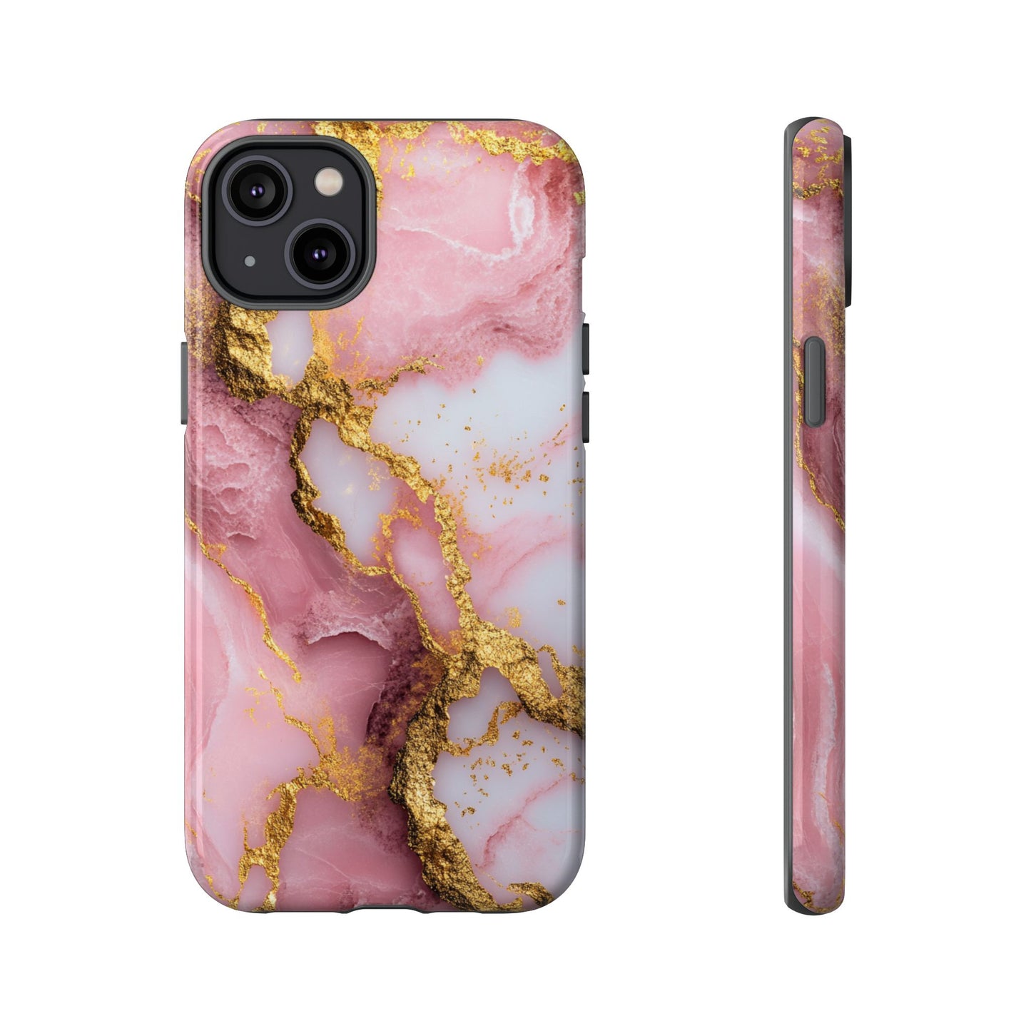 Pink and Gold Marble