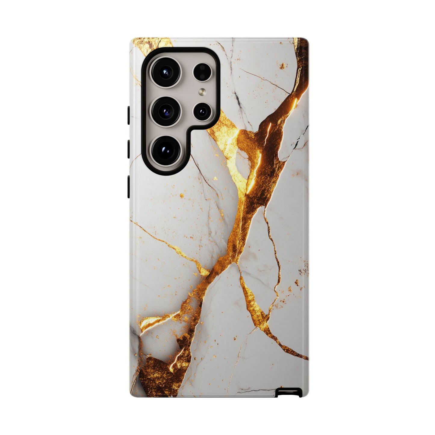 White and Gold Marble