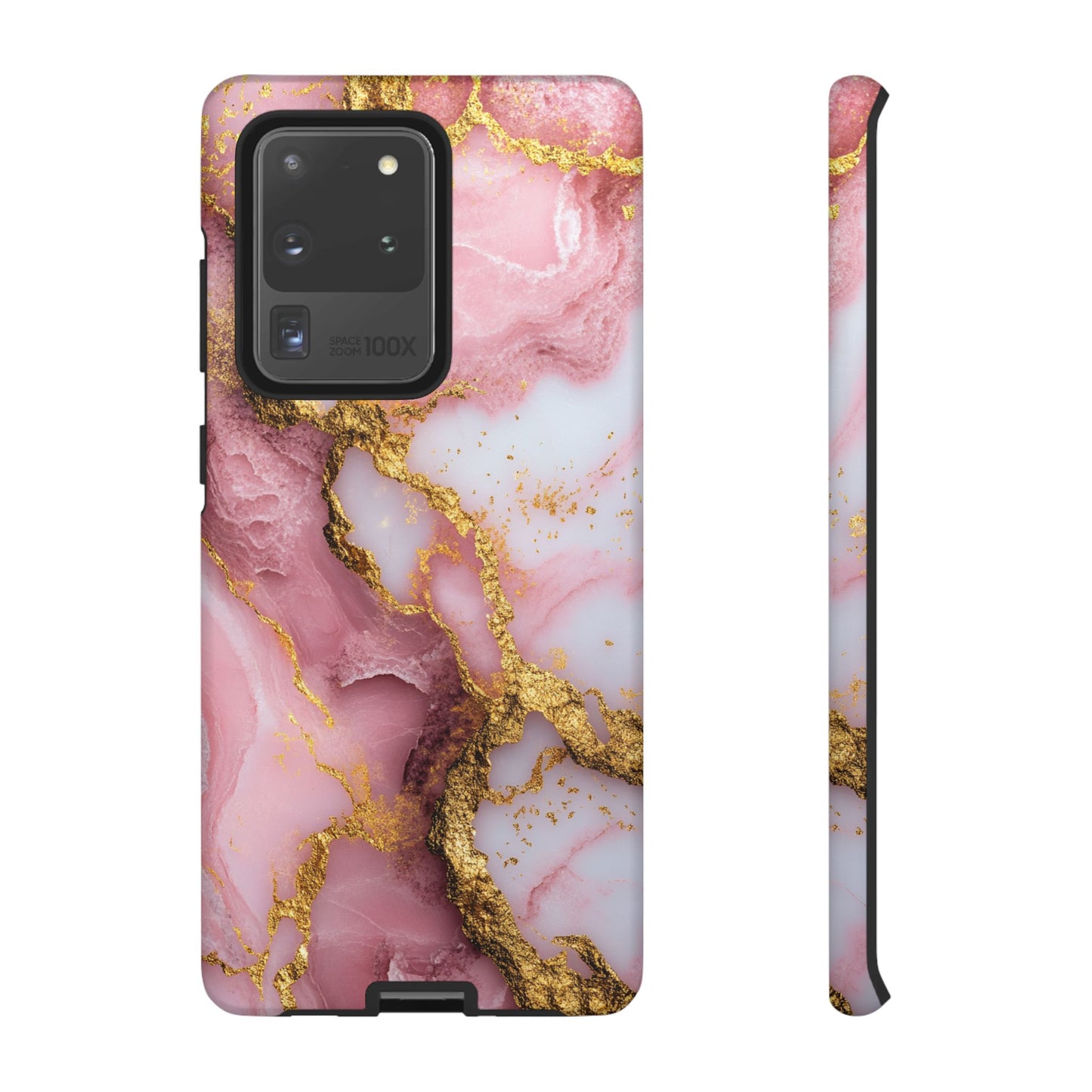 Pink and Gold Marble