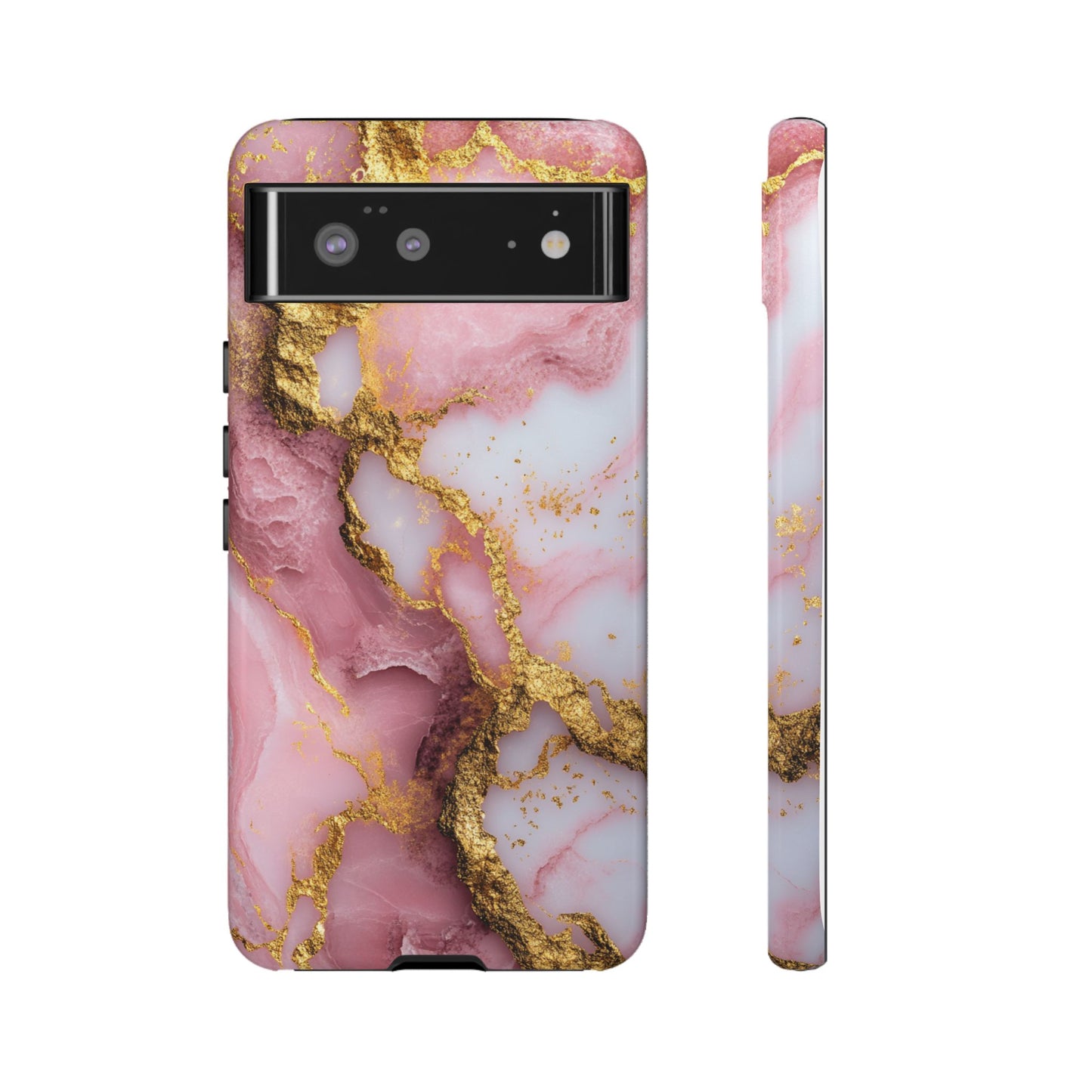 Pink and Gold Marble