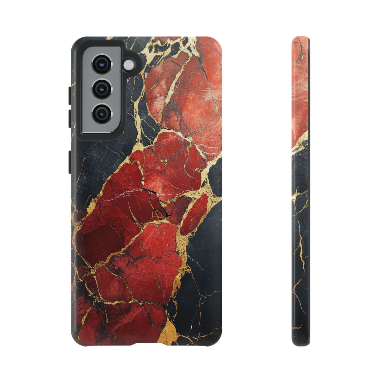 Red Black and Gold Marble